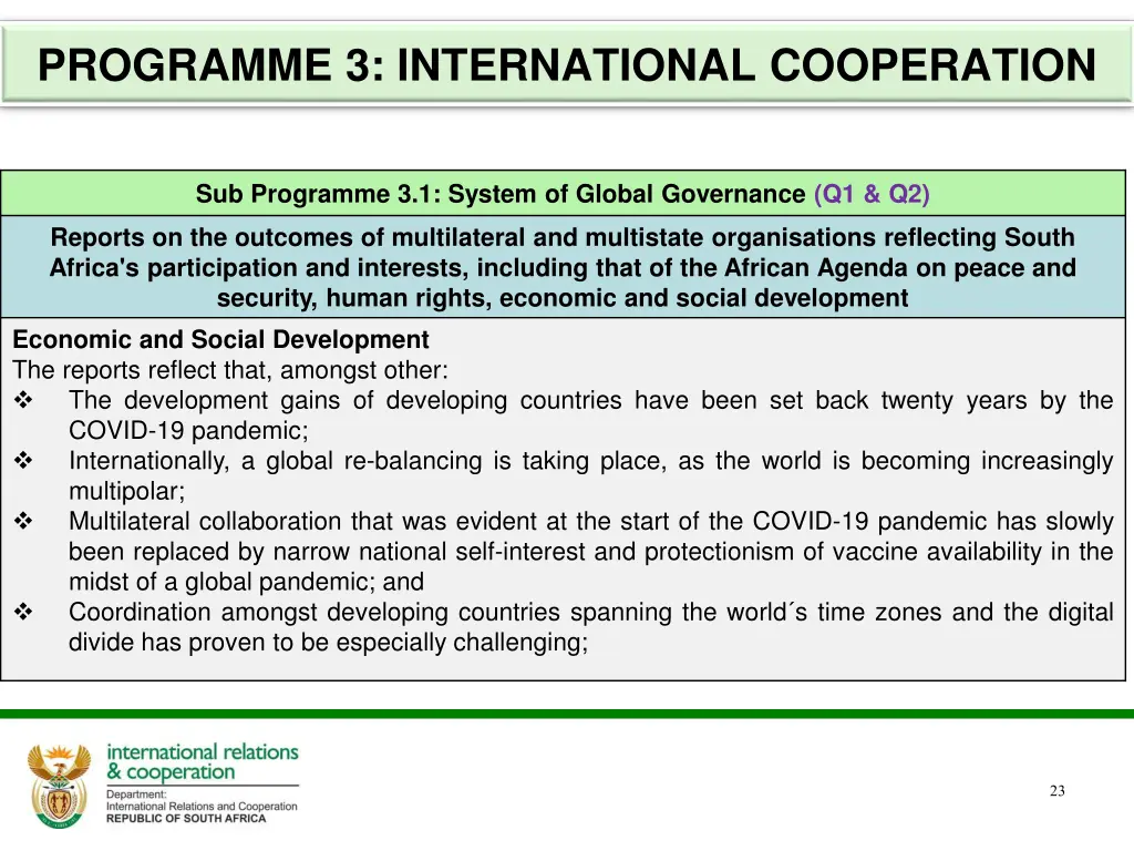 programme 3 international cooperation 5