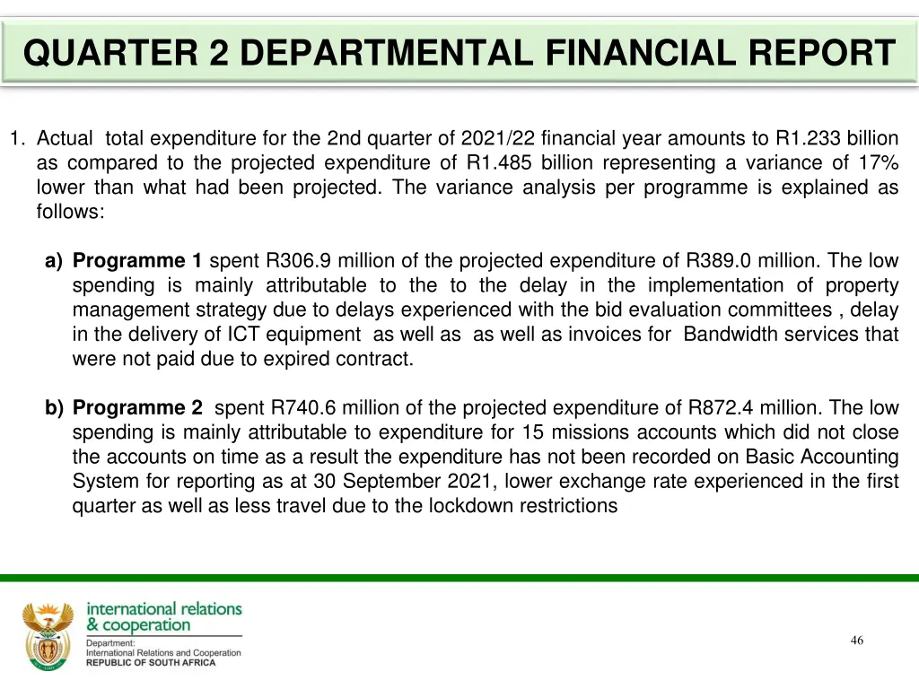 quarter 2 departmental financial report 1