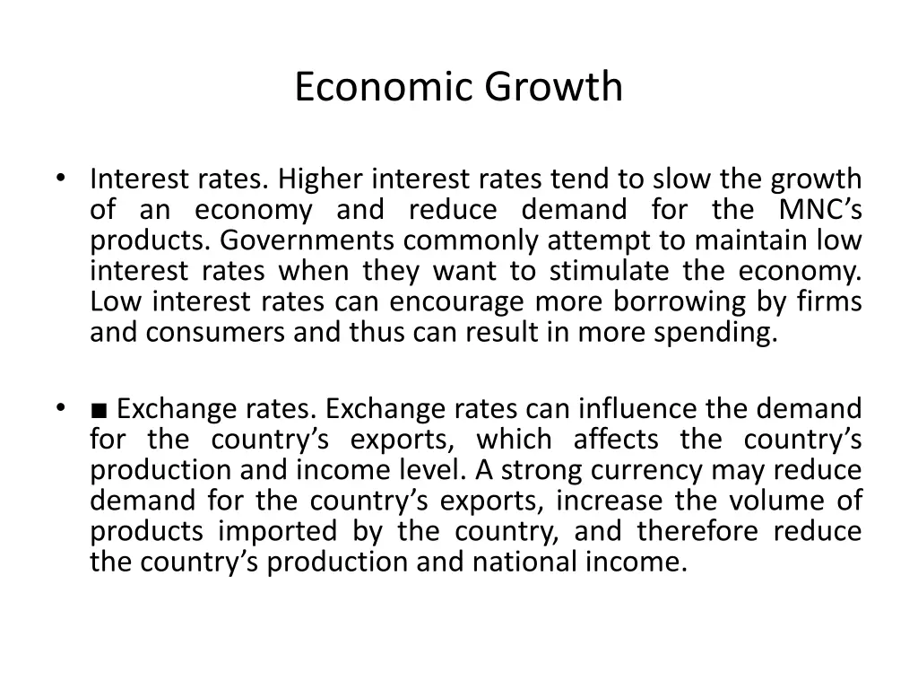 economic growth 1