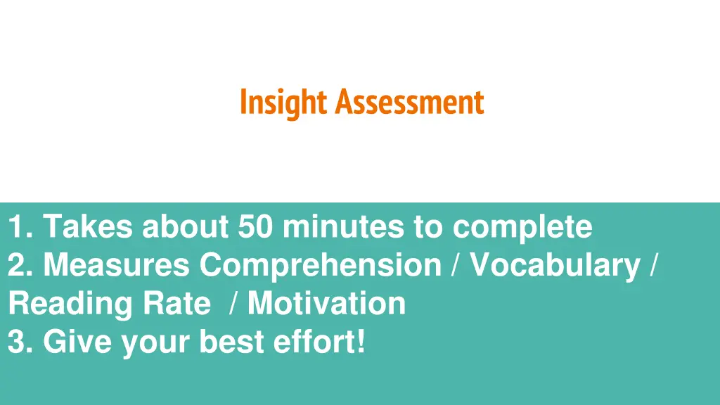 insight assessment