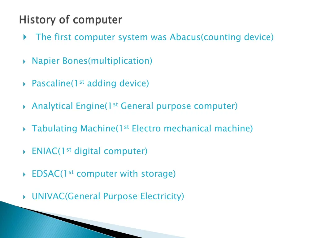 the first computer system was abacus counting