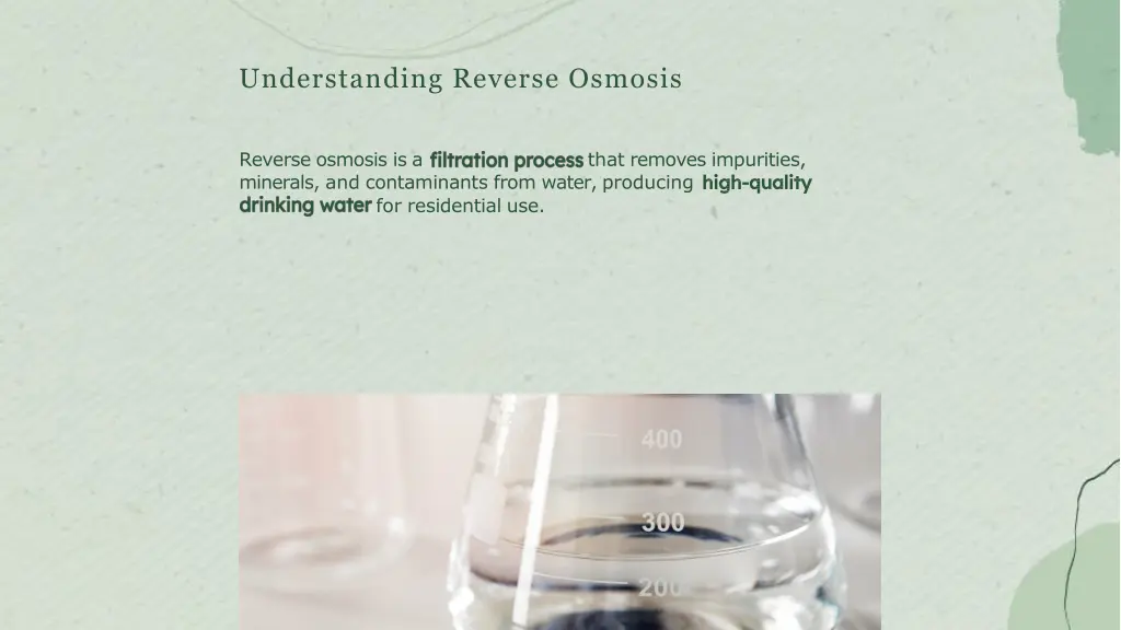 understanding reverse osmosis