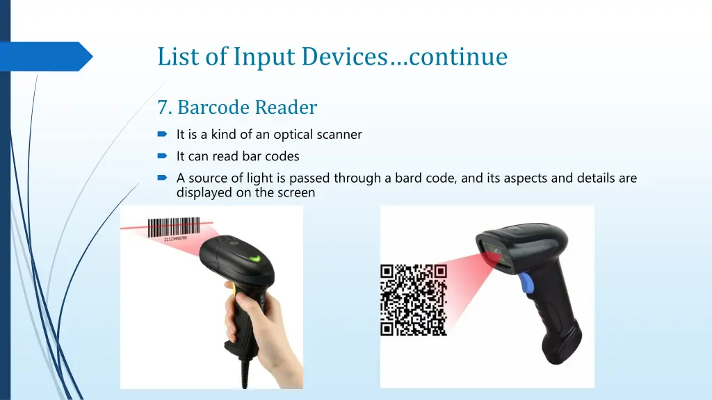 list of input devices continue 5