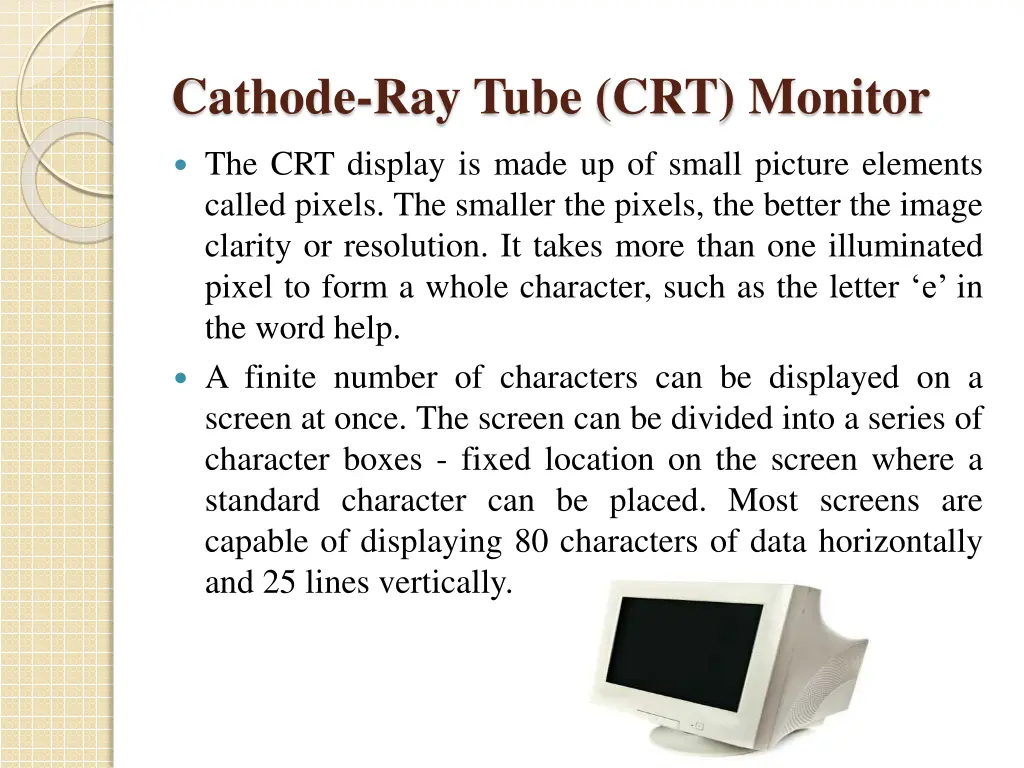 cathode ray tube crt monitor