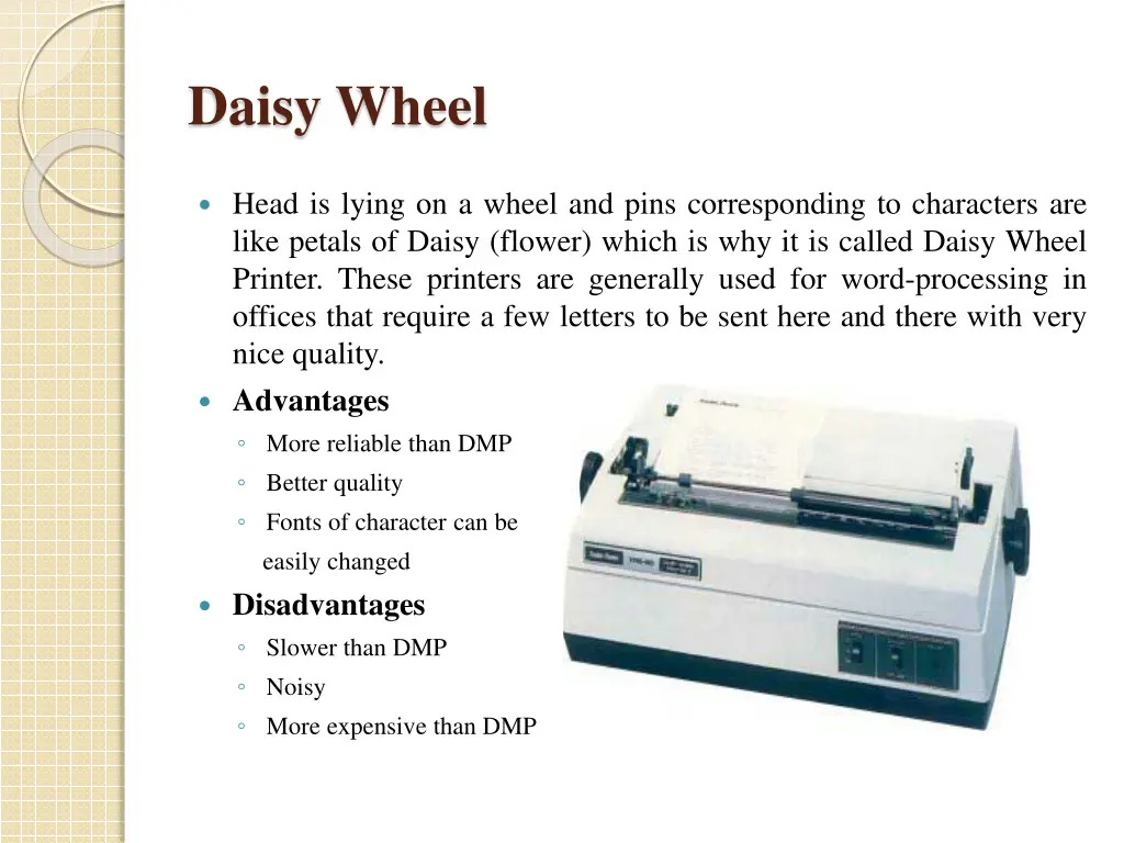 daisy wheel