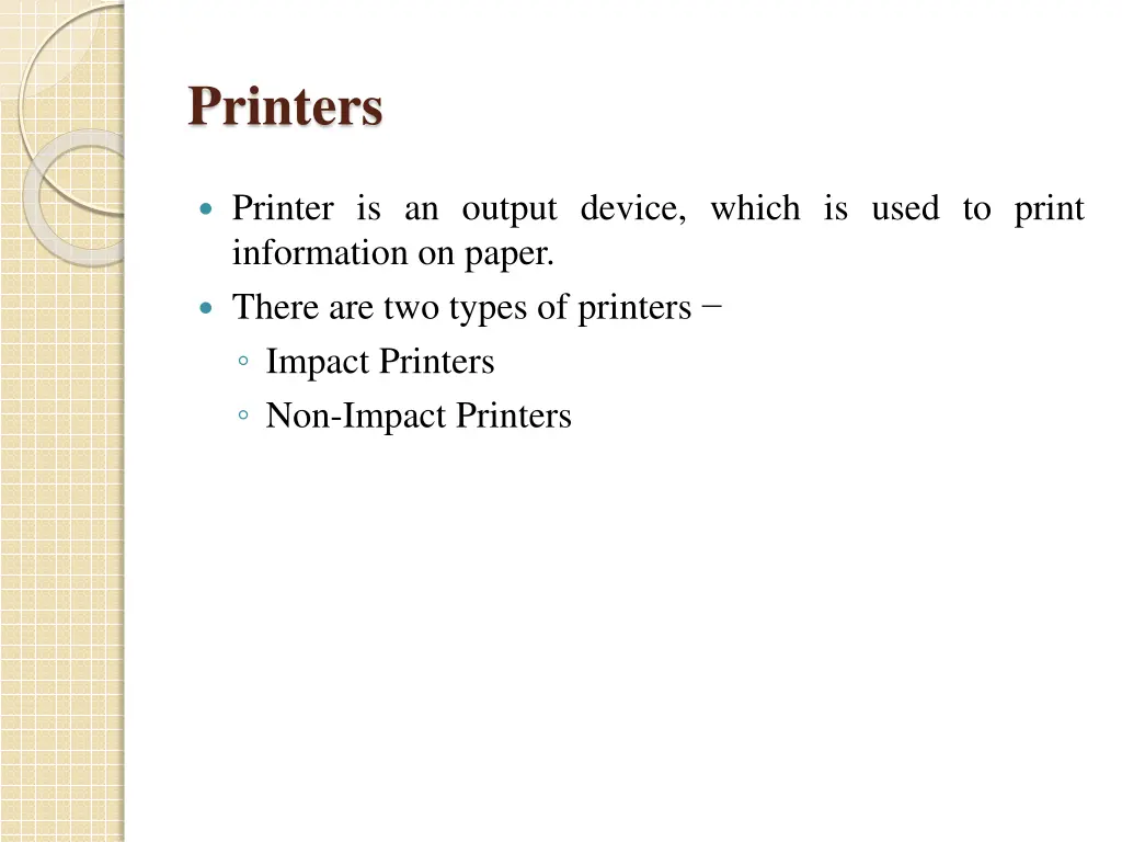 printers