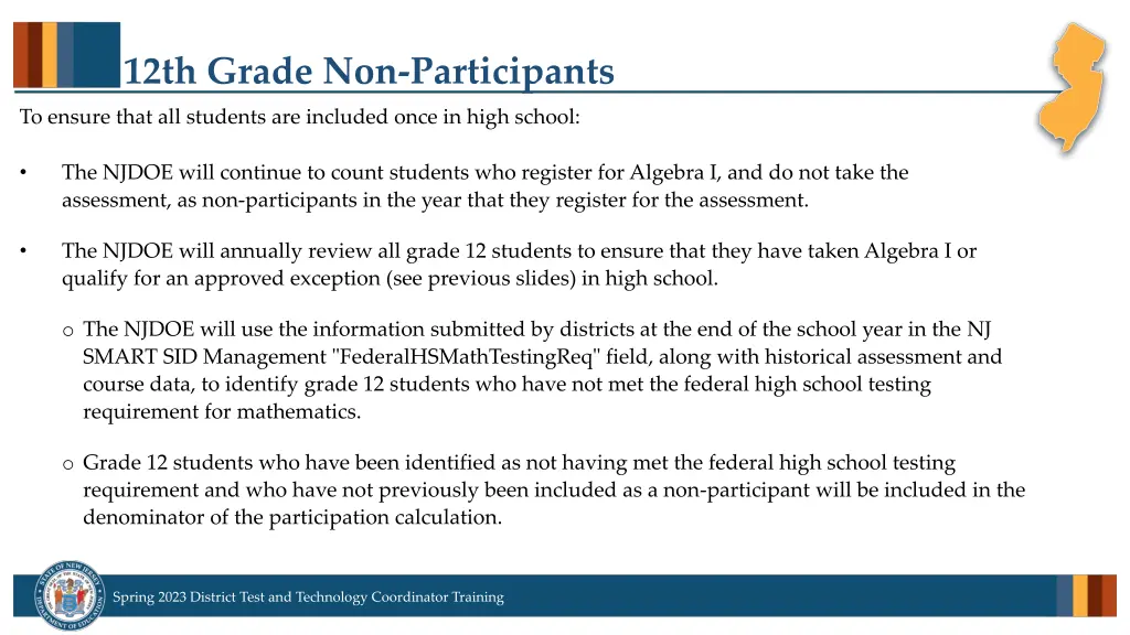 12th grade non participants