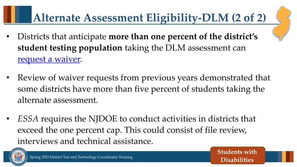 alternate assessment eligibility dlm 2 of 2