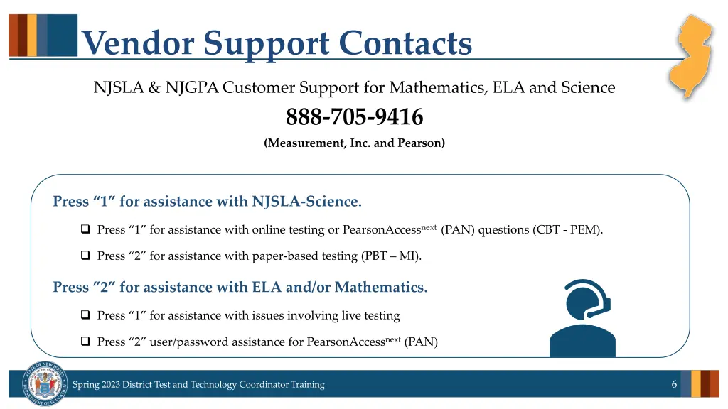 vendor support contacts