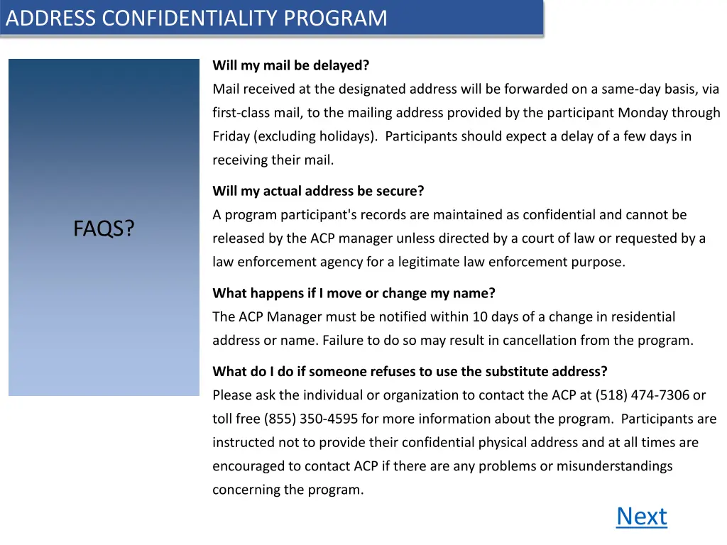 address confidentiality program 11