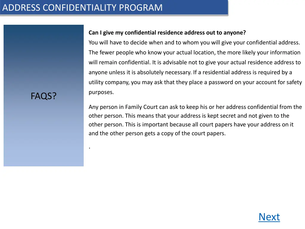 address confidentiality program 13