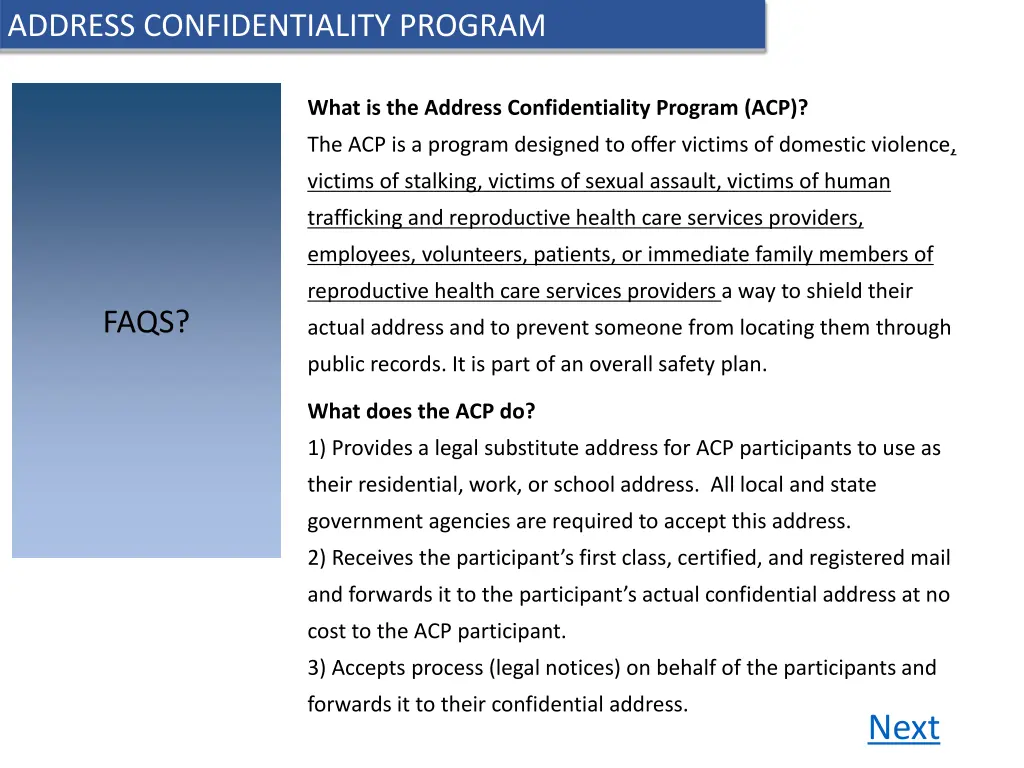 address confidentiality program 6