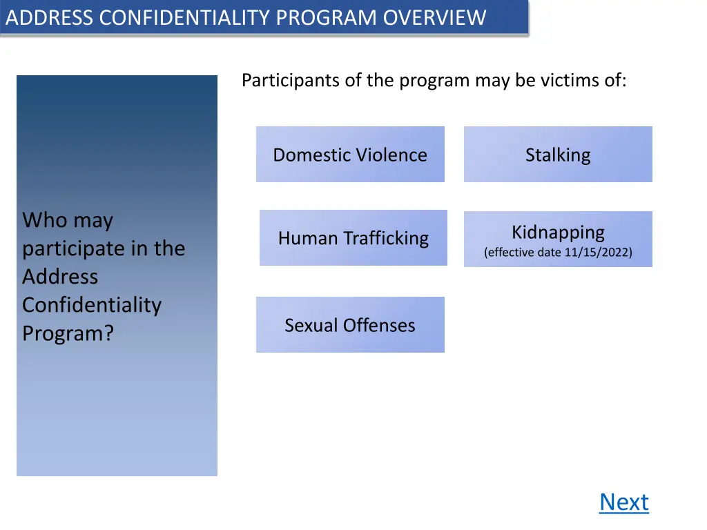 address confidentiality program overview 2