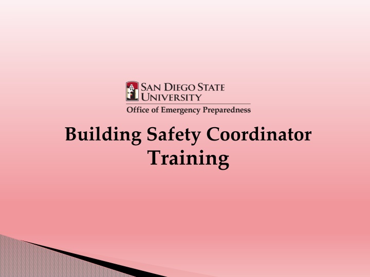 building safety coordinator training