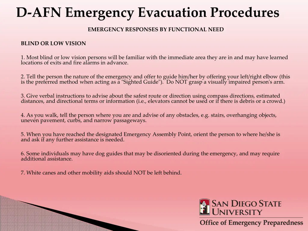 d afn emergency evacuation procedures 1