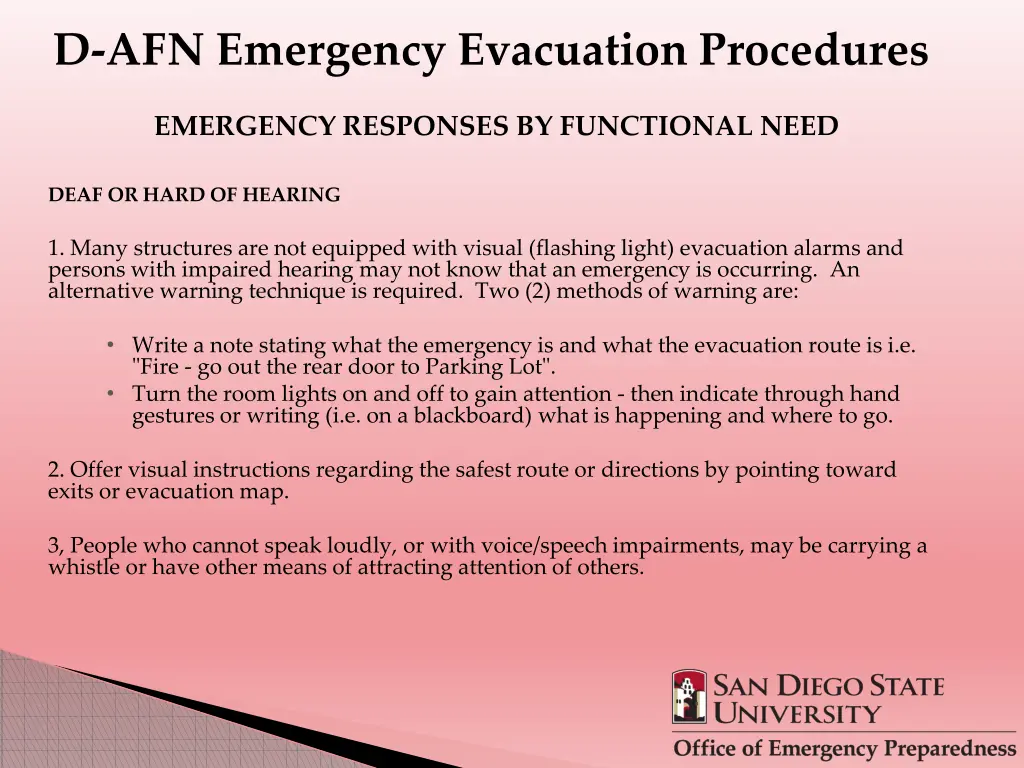 d afn emergency evacuation procedures 2