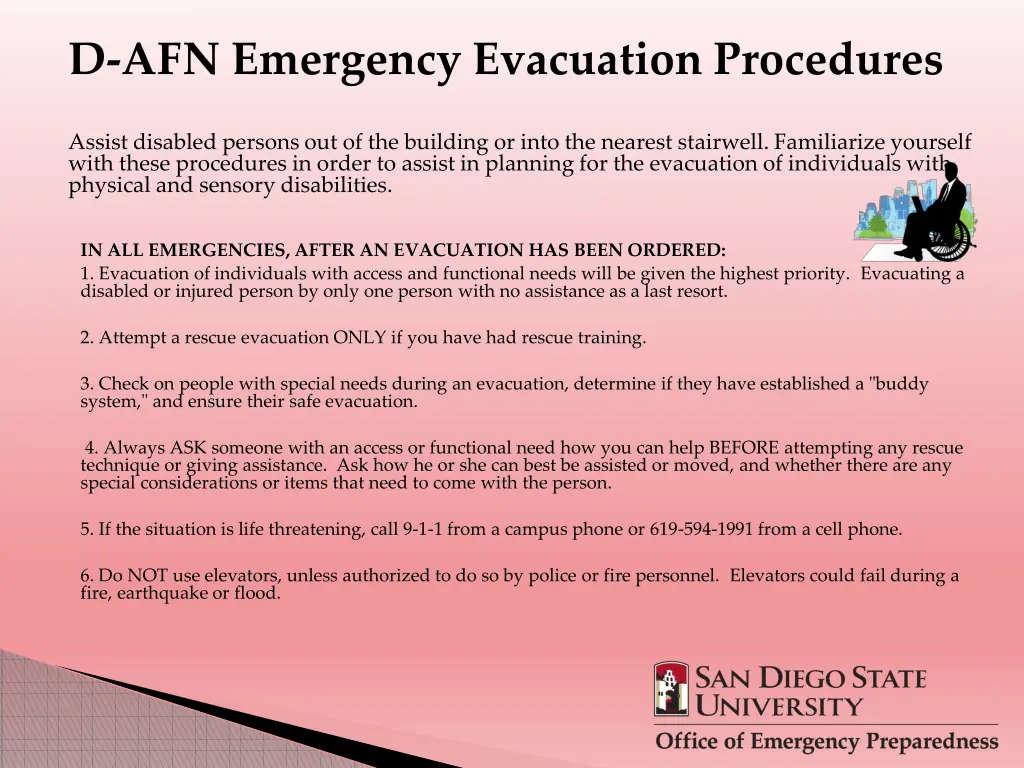 d afn emergency evacuation procedures