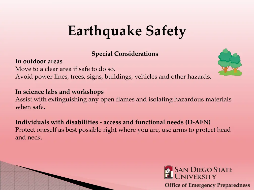 earthquake safety