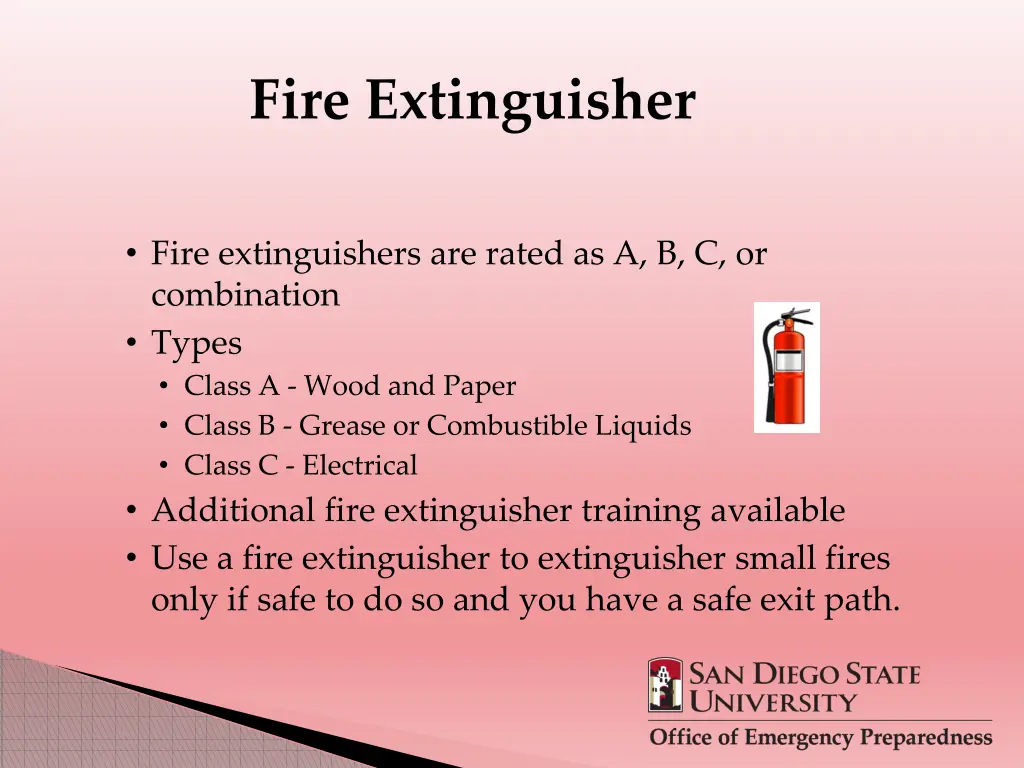 fire extinguisher