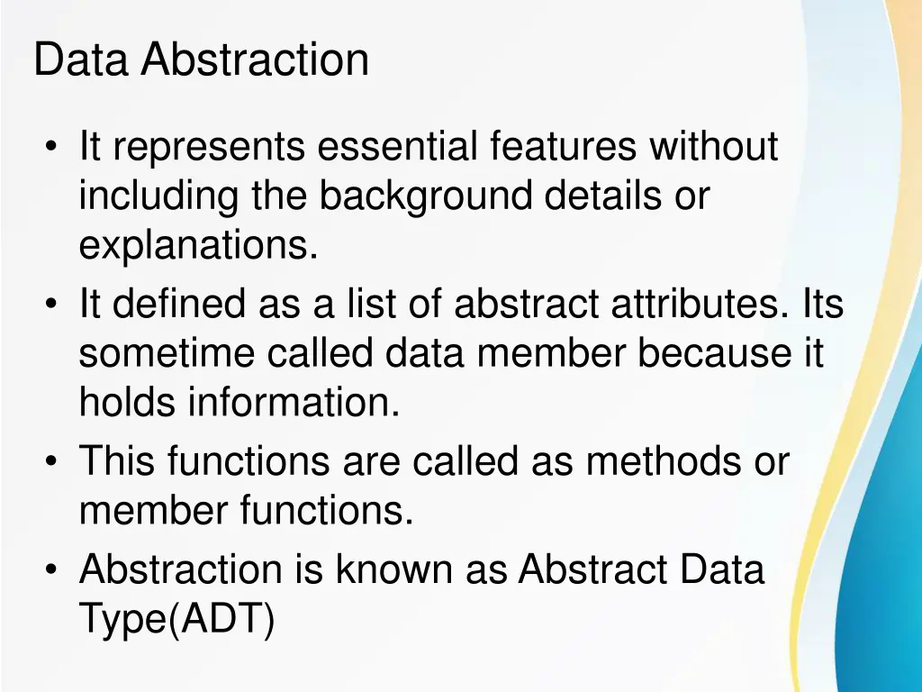 data abstraction