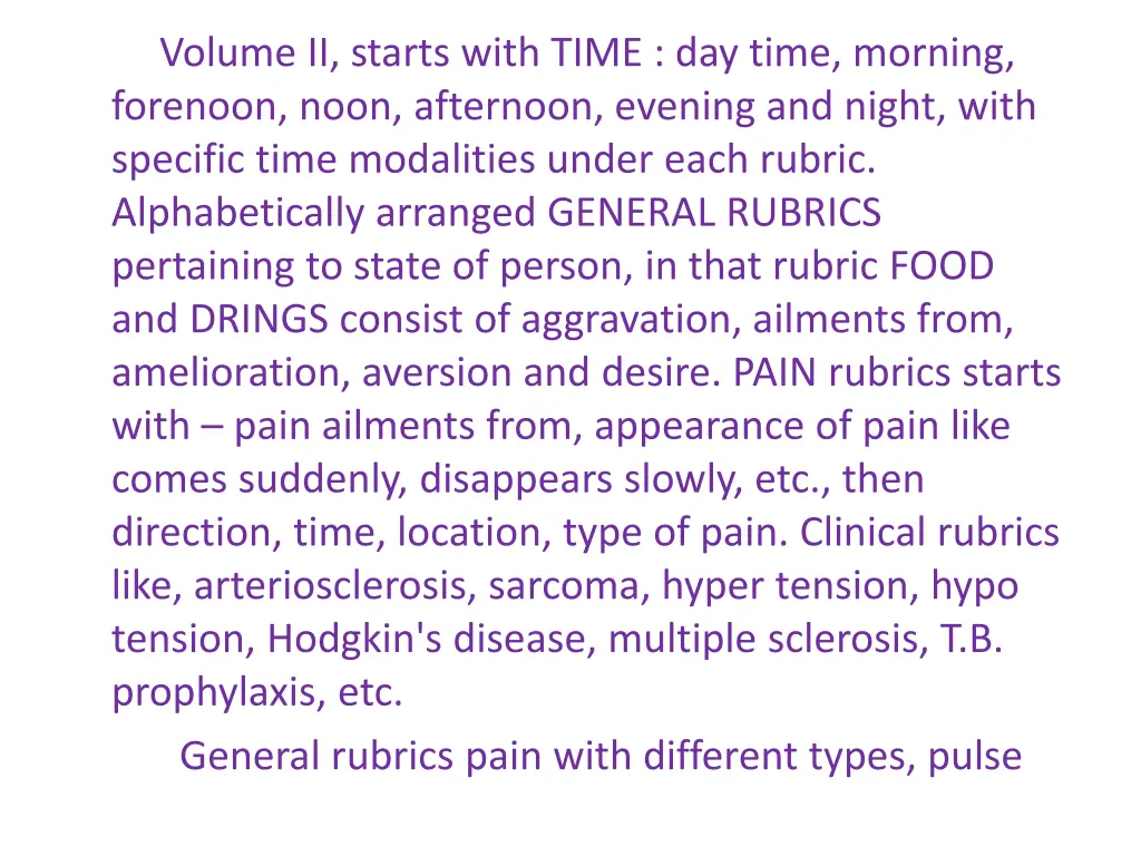 volume ii starts with time day time morning