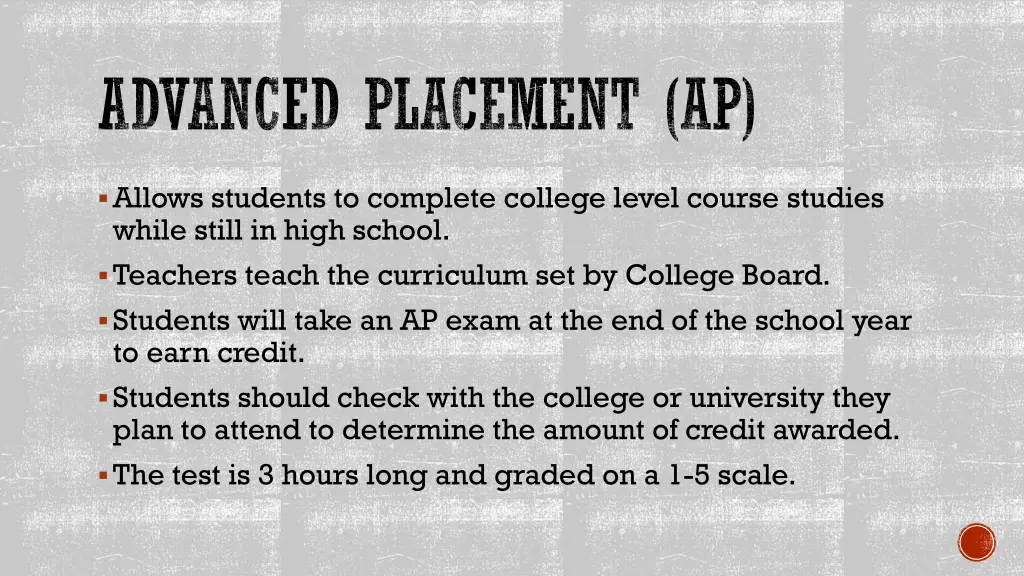 advanced placement ap