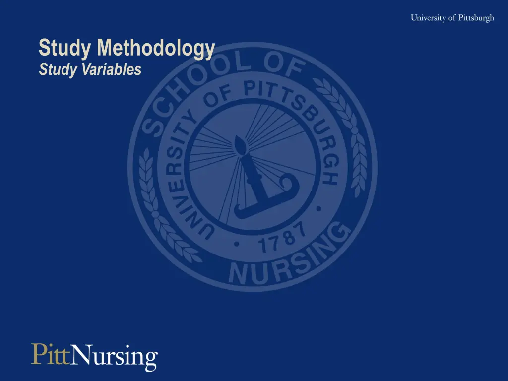 study methodology study variables