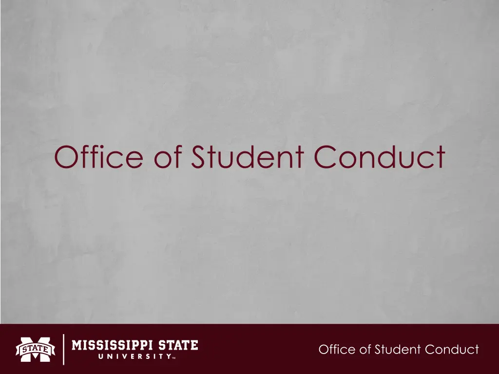 office of student conduct