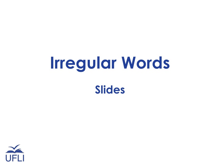 irregular words