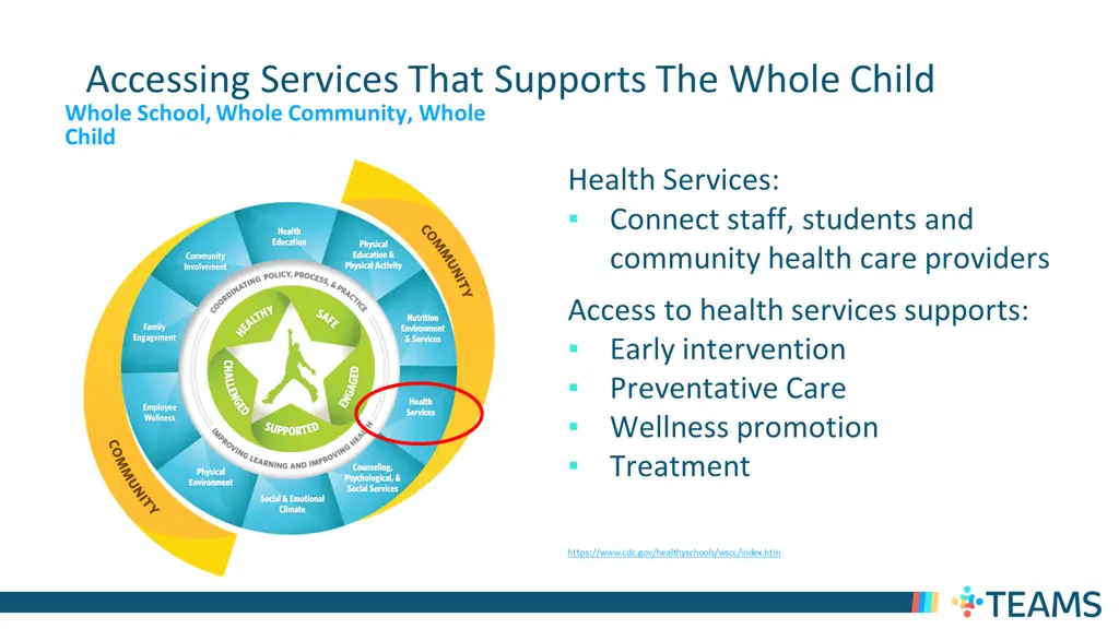 accessing services that supports the whole child