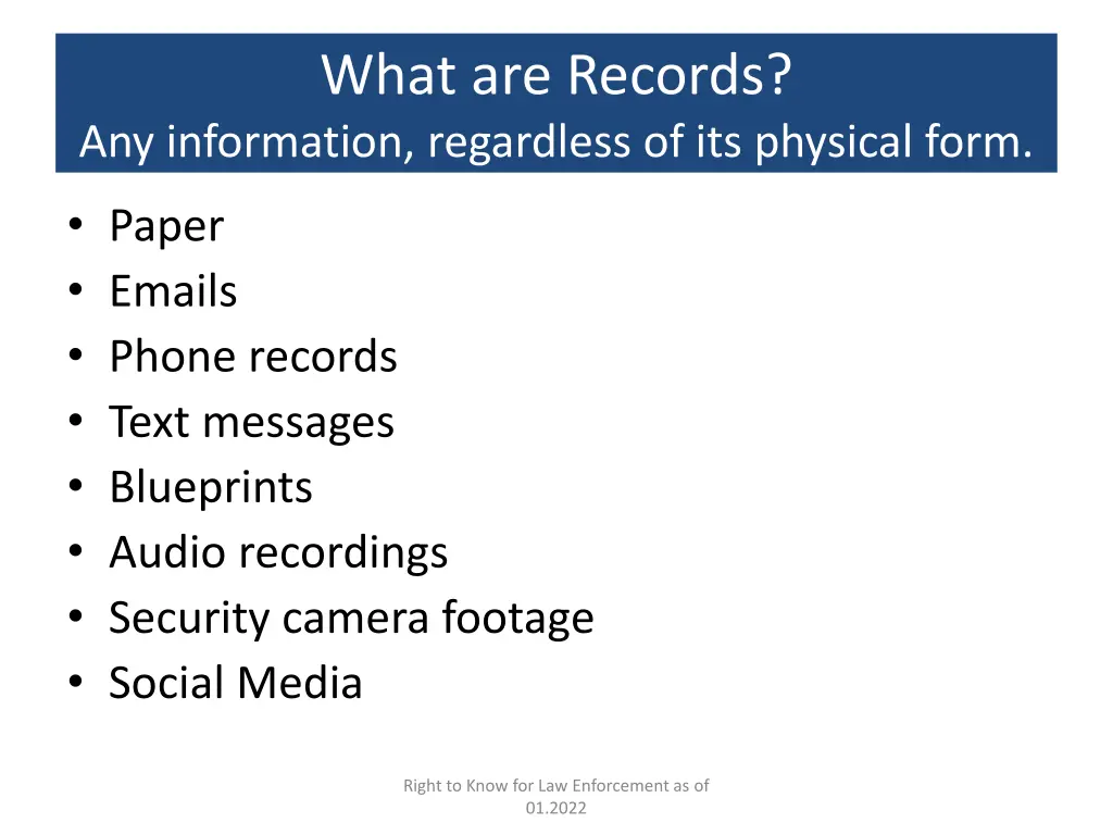 what are records