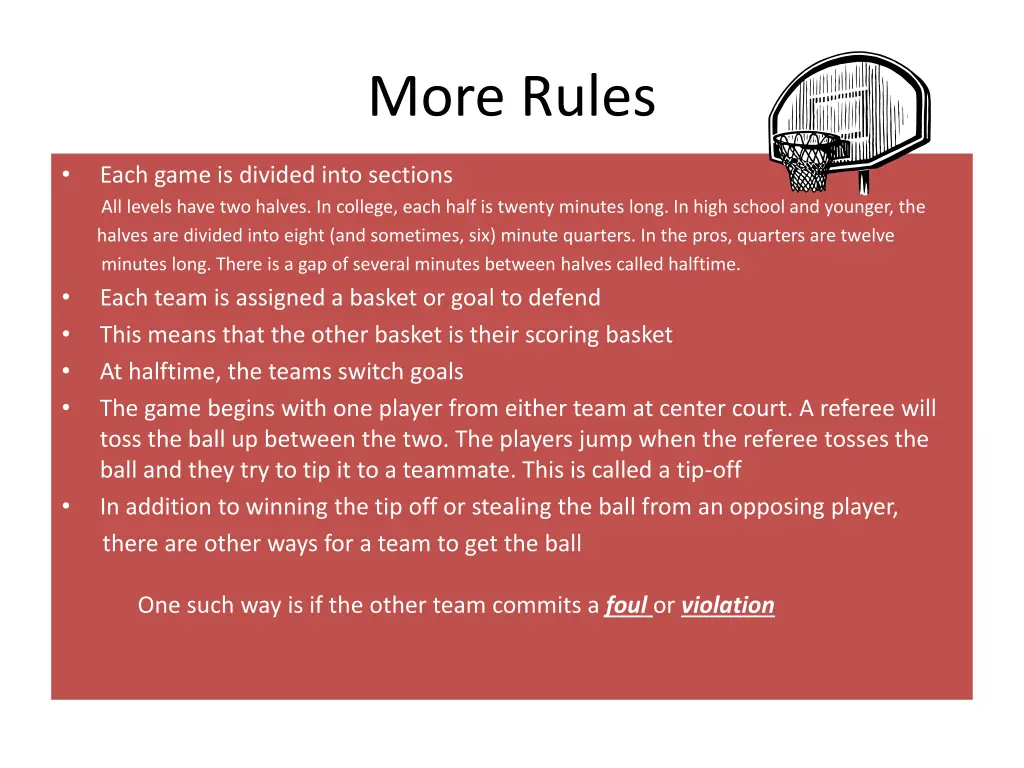 more rules