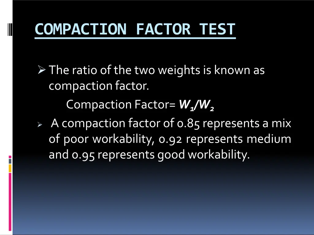 compaction factor test 3