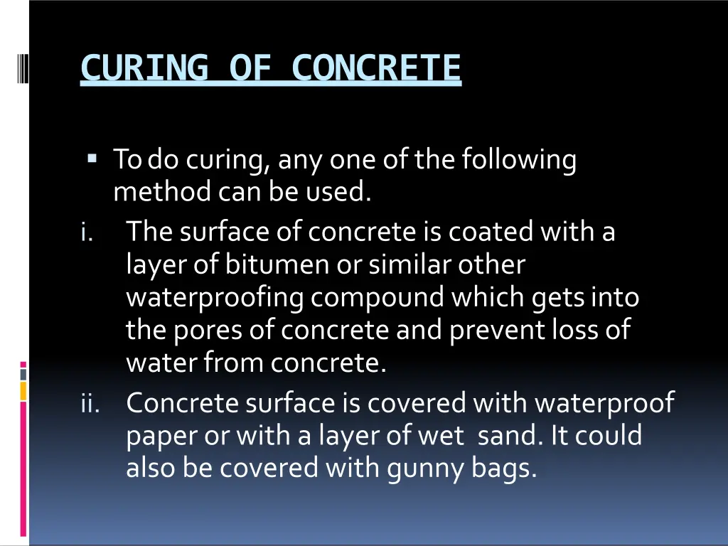 curing of concrete 1