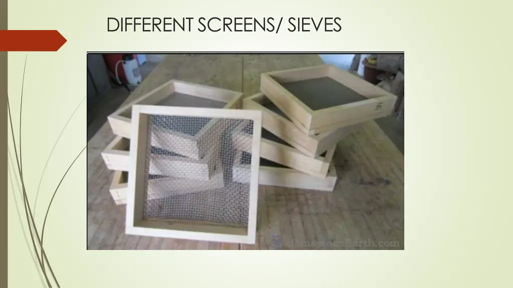 differentscreens sieves 1