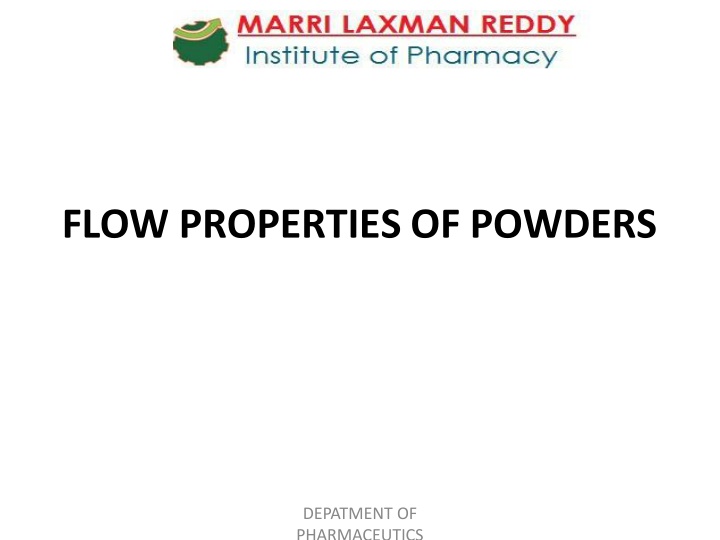 flow properties of powders