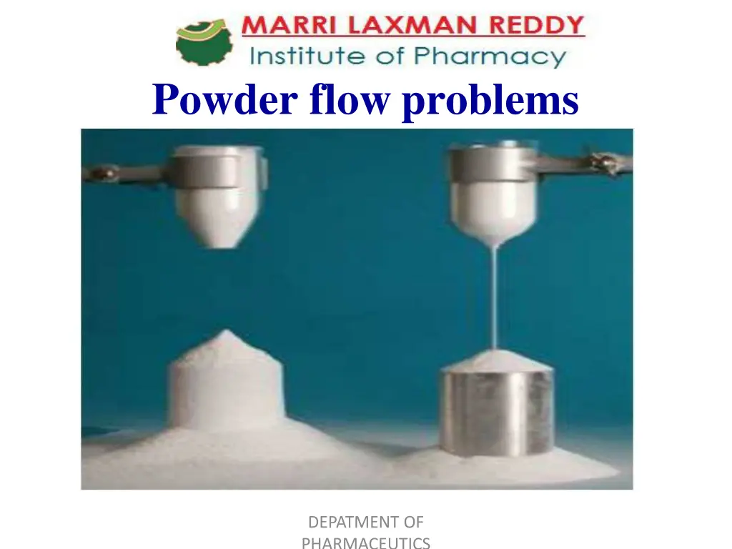 powder flow problems