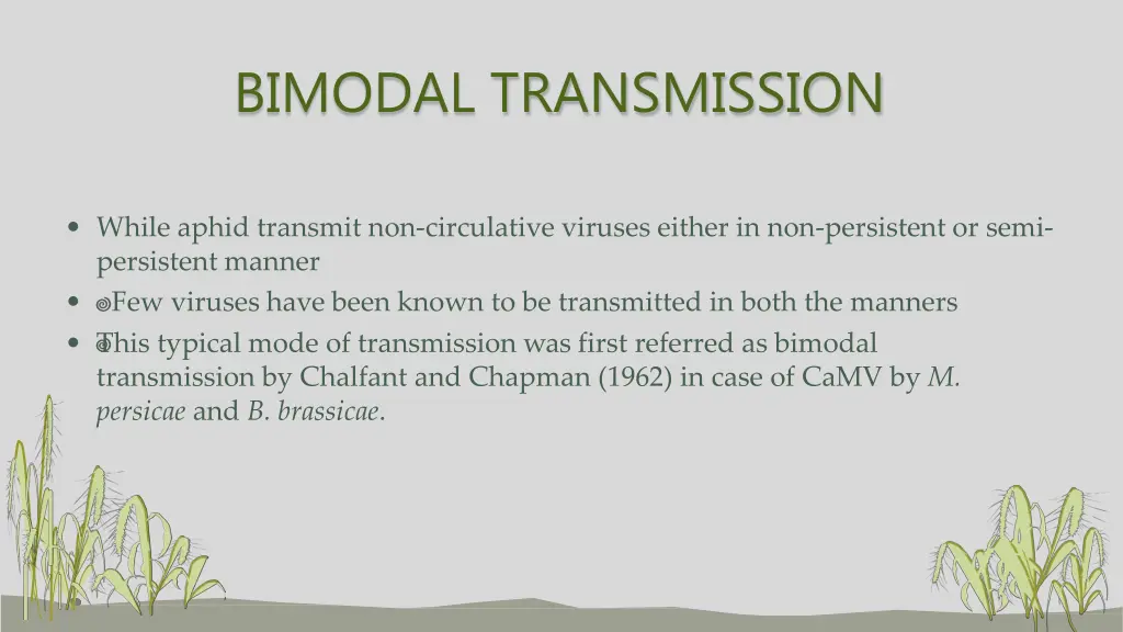 bimodal transmission