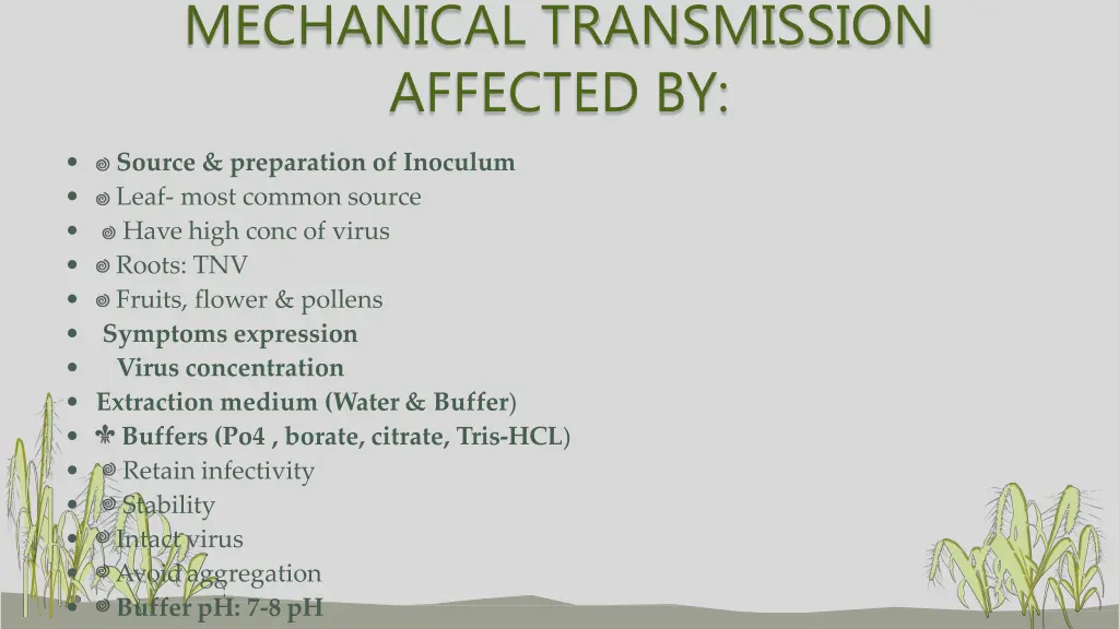 mechanical transmission affected by