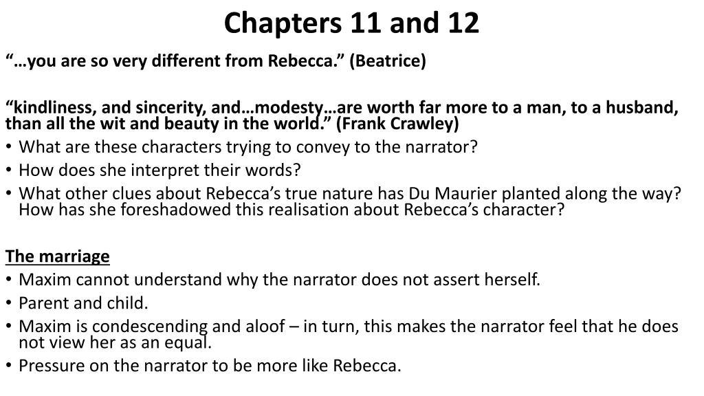 chapters 11 and 12