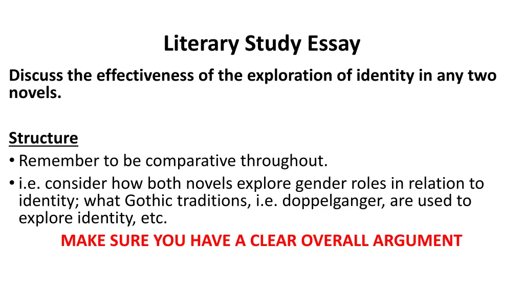 literary study essay