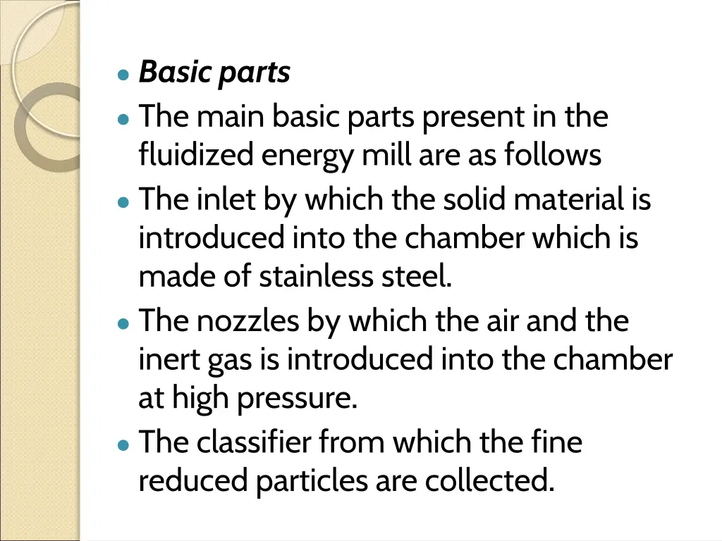 basic parts the main basic parts present