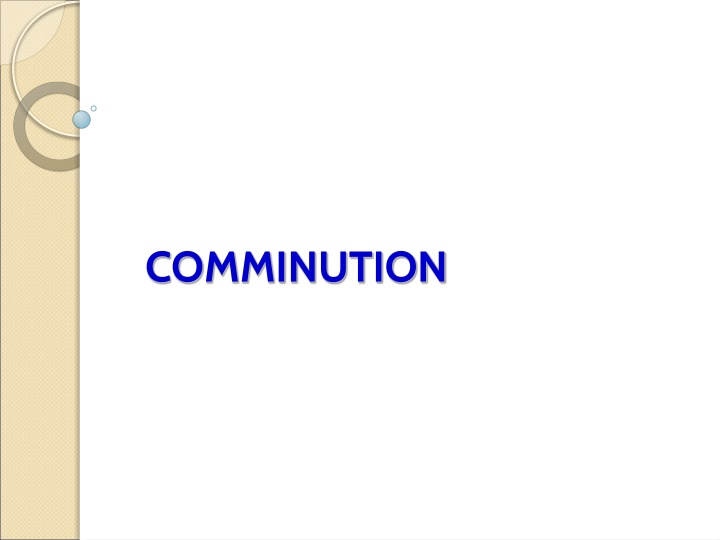 comminution