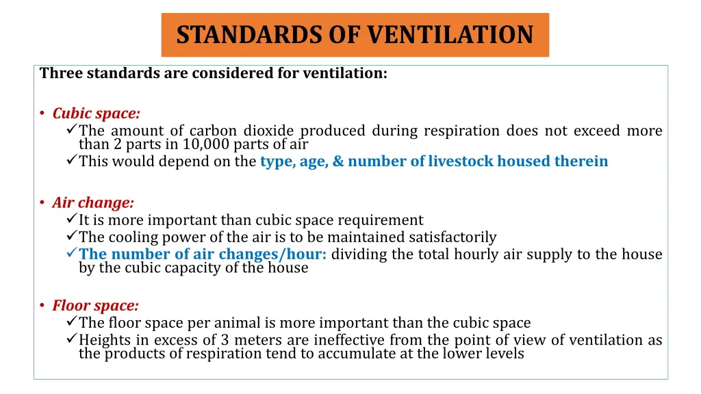 standards of ventilation 1