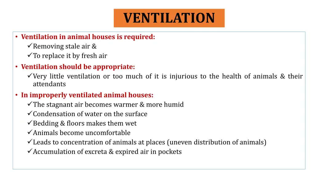 ventilation