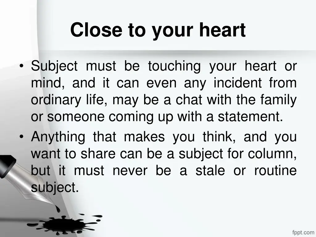 close to your heart