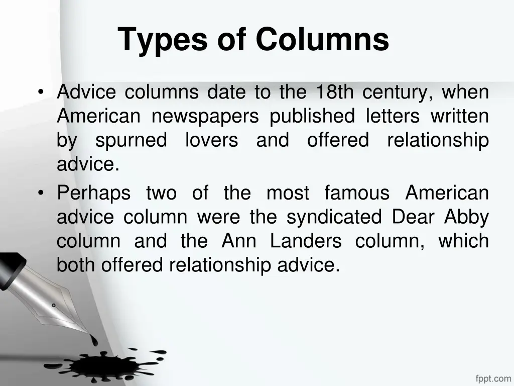 types of columns 1