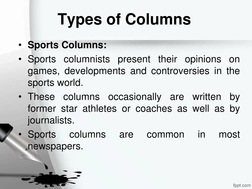 types of columns 6