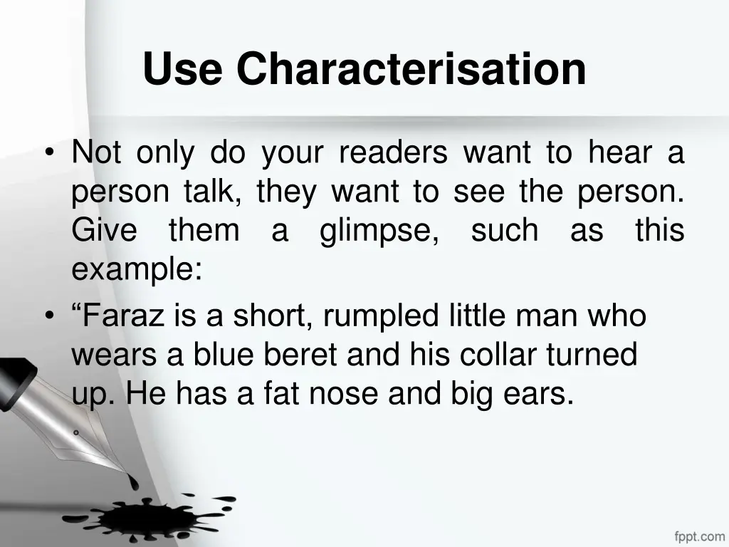 use characterisation