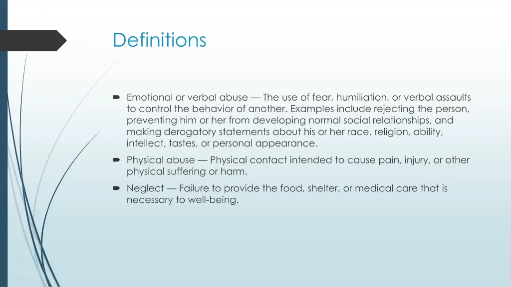 definitions